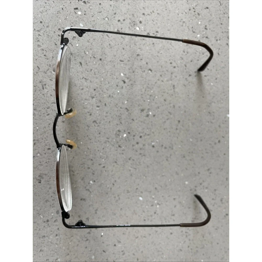 LC Basics 711 Vintage Eyeglasses FRAMES ONLY 46-19-140 Antique Brown Round